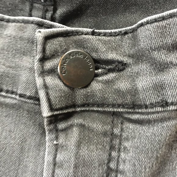 Calvin Klein High Mid Waisted Black Jeans Size 12 - Picture 4 of 8